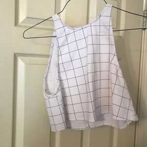 American apparel flowy crop top